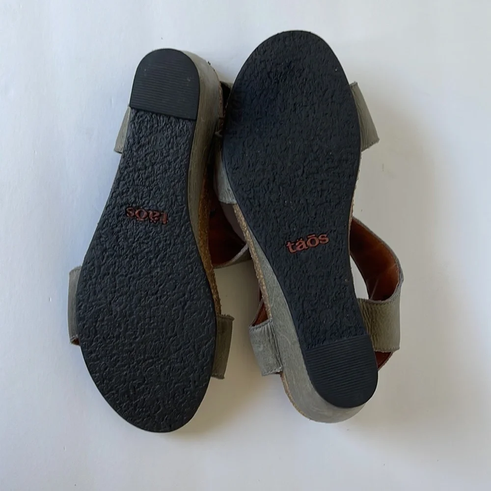 Taos Carousel Graphite Wedge Sandals